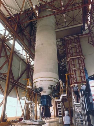 Ariane-5 core stage processing