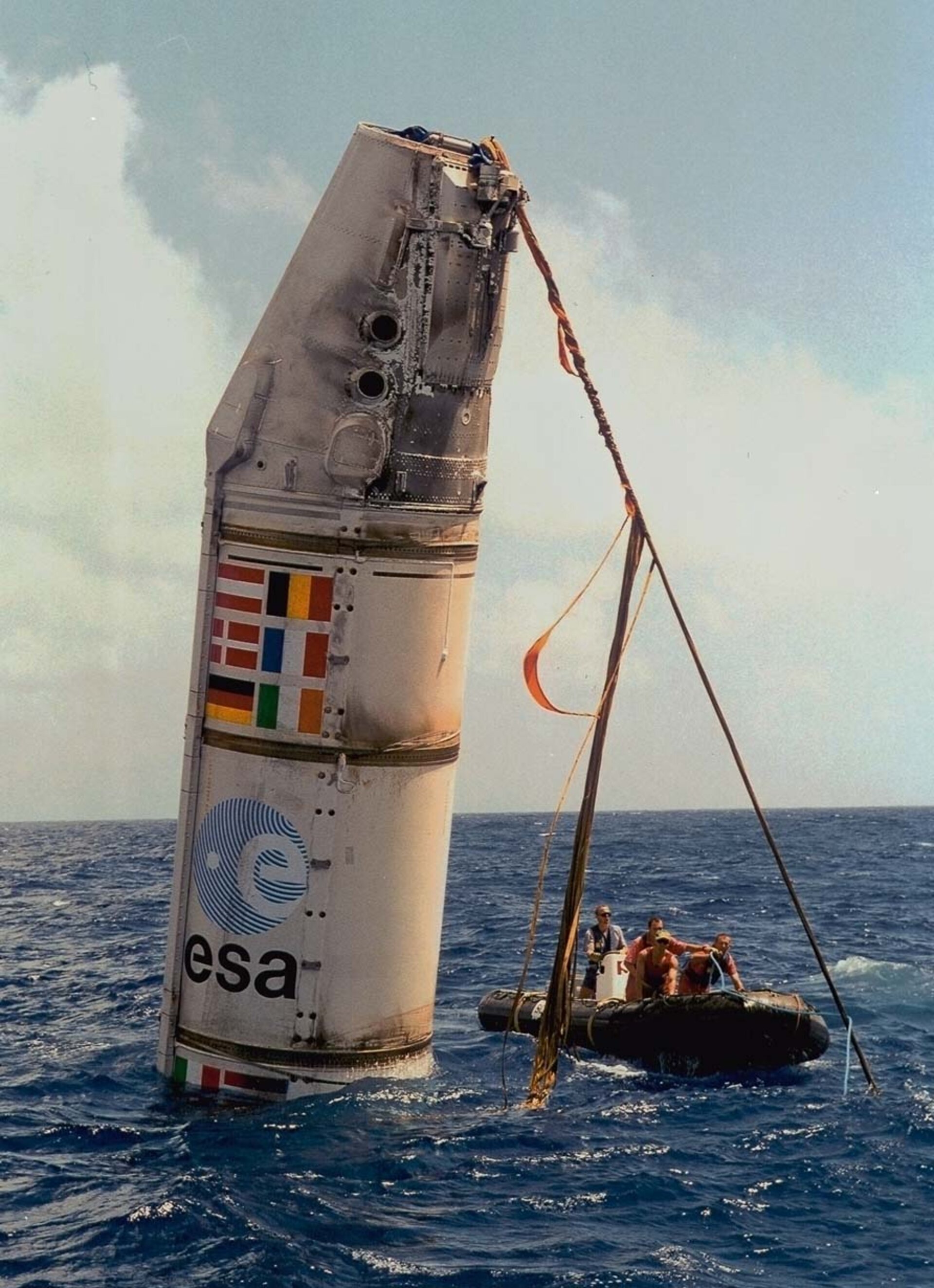 Ariane 503 booster recovery, 1998