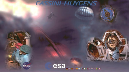 Cassini/Huygens image montage