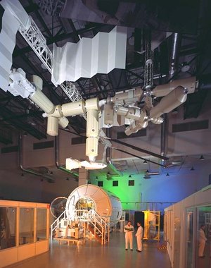 Columbus Orbital Facility simulator at ESTEC