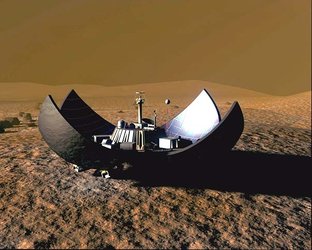 Mars Express lander artist's impression