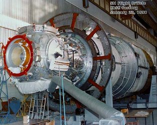 Russian Service Module under assembly