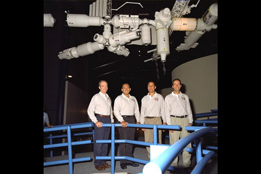 STS-84 crew visits Noordwijk Space Expo