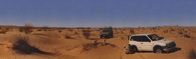 In Tunisia's desert  with GPS