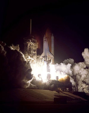 Space Shuttle Endeavour lift off