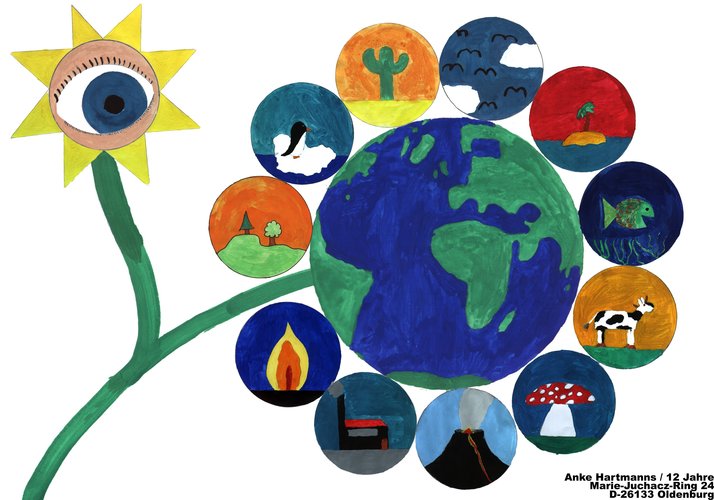 Anke Hartmanns, Germany, winner of ESA's Earth Flag competition