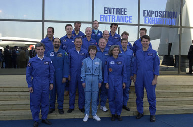 ESA astronauts at Le Bourget July 22, 2001