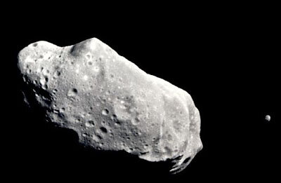 Asteroid 243 Ida and its newly discovered moon, Dactyl
