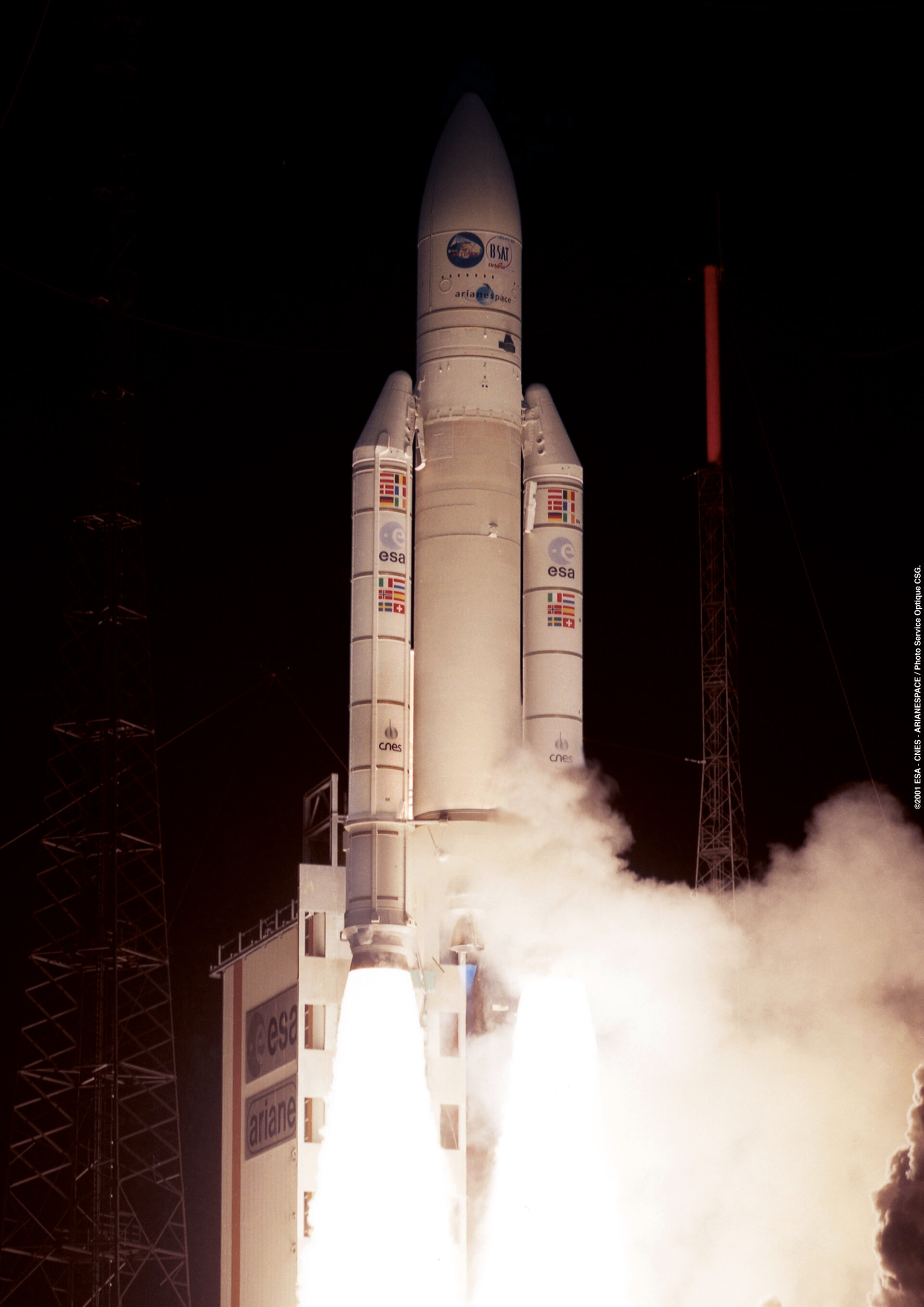 The Ariane 5 Flight 142 launch