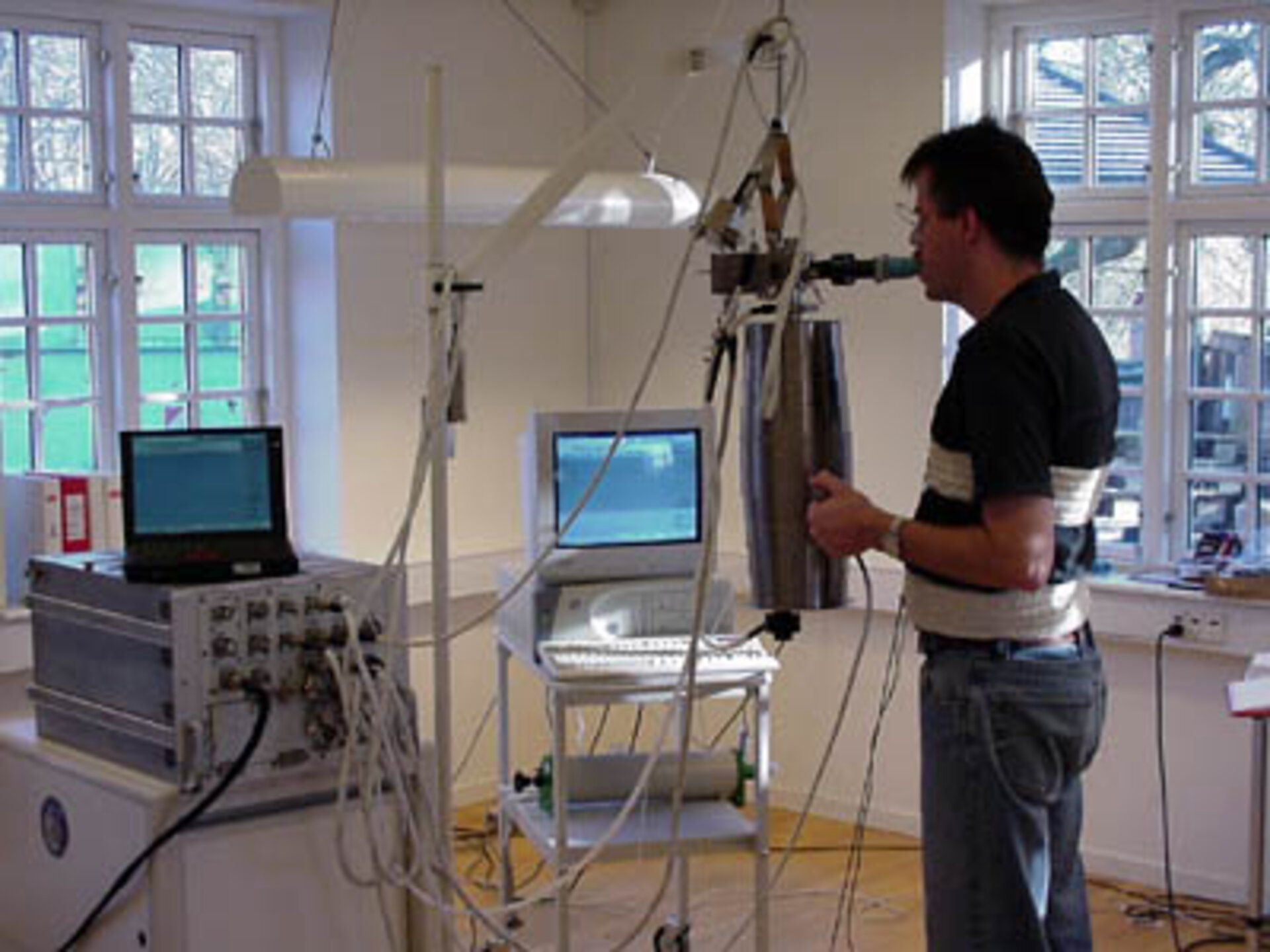 Part of the Pulmonary Function System was developed in Europe