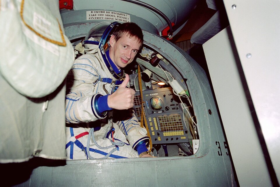 The Odissea mission was Frank De Winne's first spaceflight