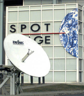 SPOT antenna at SPOT Image Control Centre in Toulouse
