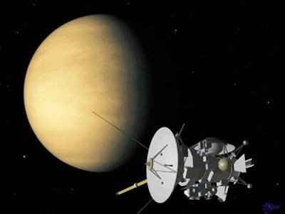 Cassini-Huygens swings by Venus