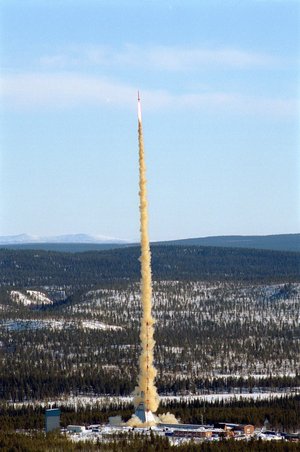 Maxus sounding-rocket launch