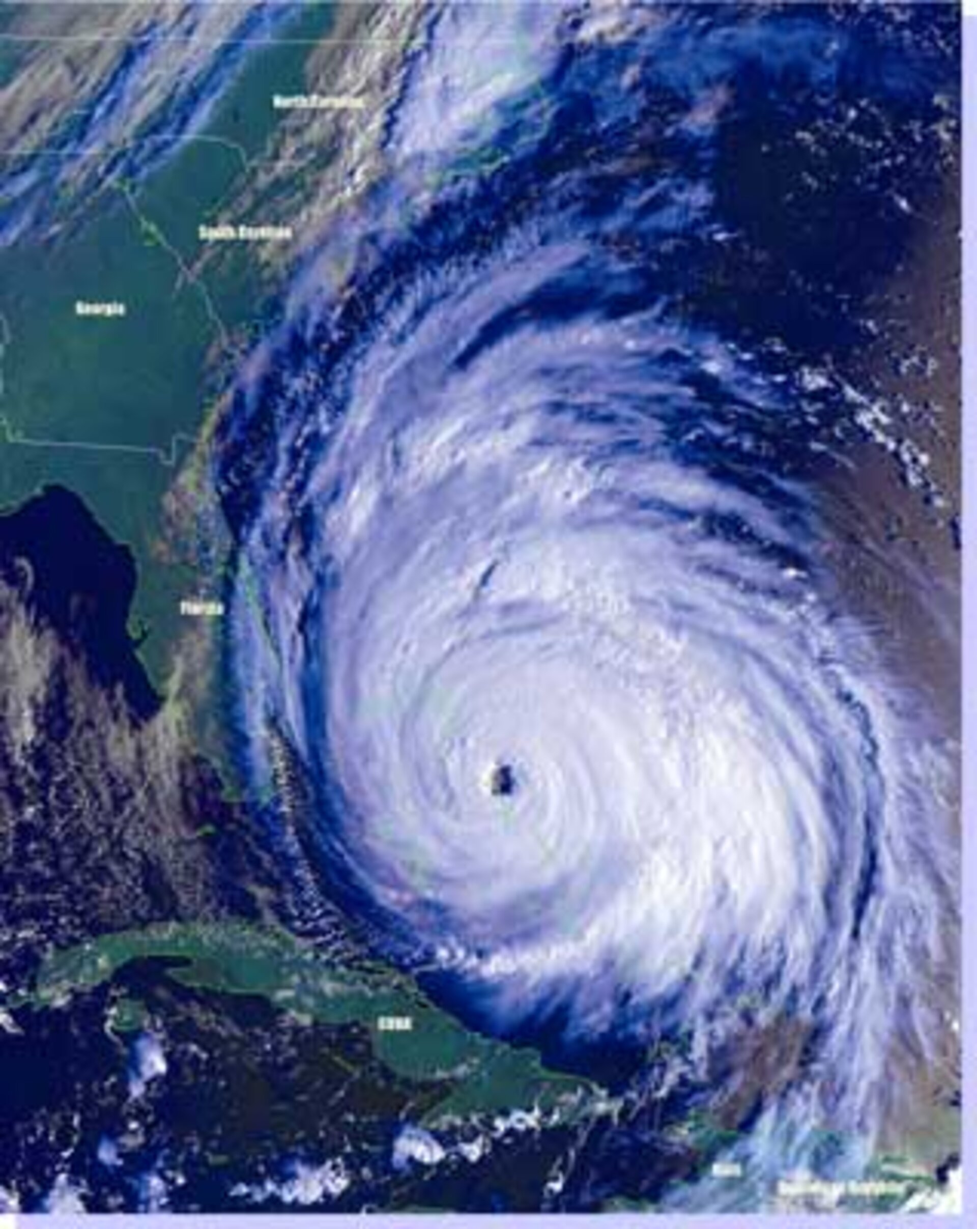 Hurricane Floyd on 14 September, 1999