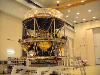 MSG-1 is a 3.7 m-high, cylindrically-shaped satellite, designed for weather observation