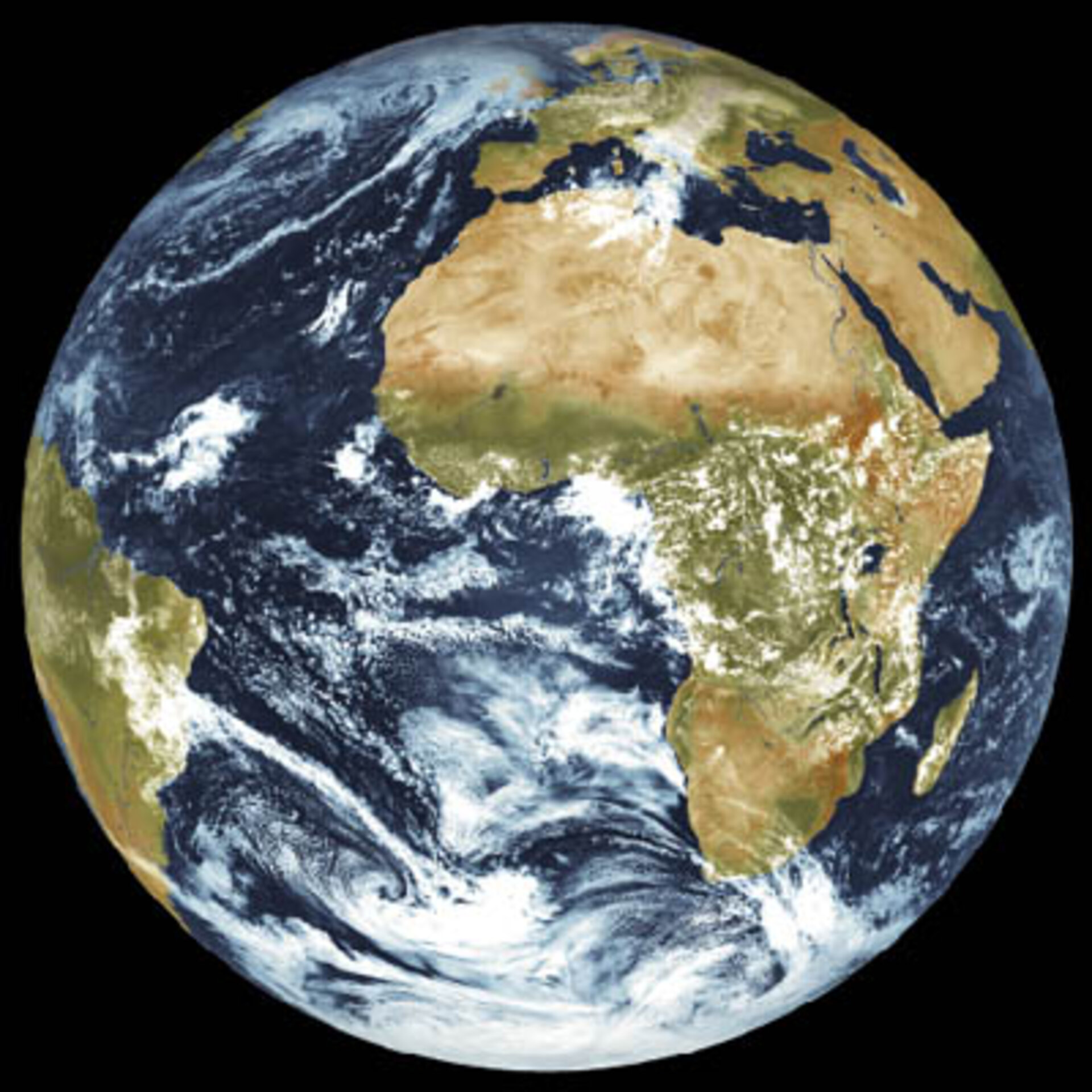 MSG views one quarter of Earth