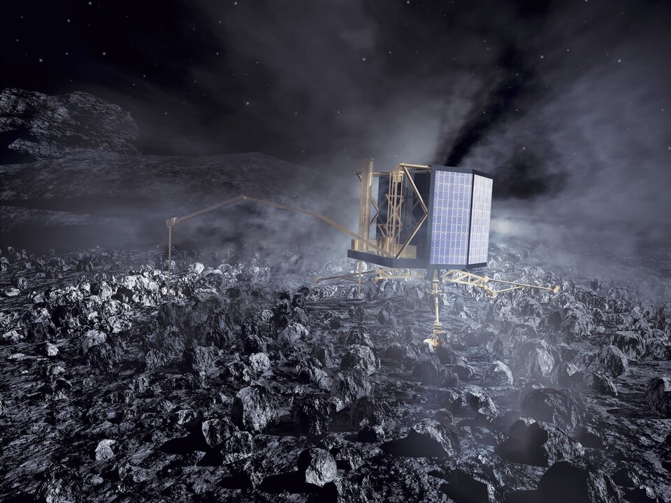Der Rosetta-Lander ist das erste Landegerät auf einem Kometen