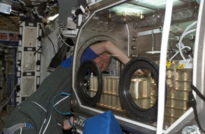 Frank De Winne on board ISS