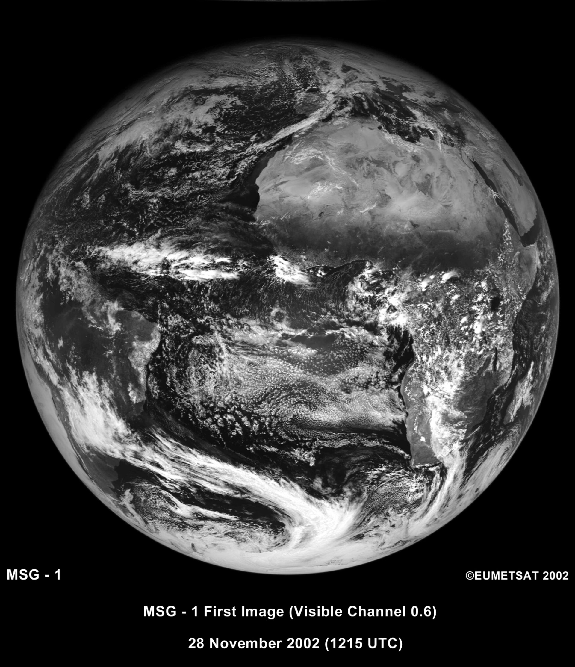 MSG - 1 First image - 28 November 2002