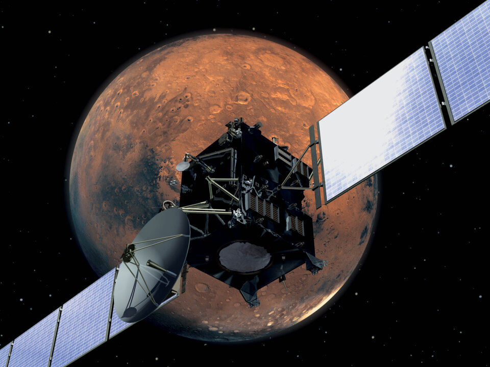 Rosetta will fly past Mars at a distance of about 250 kilometres