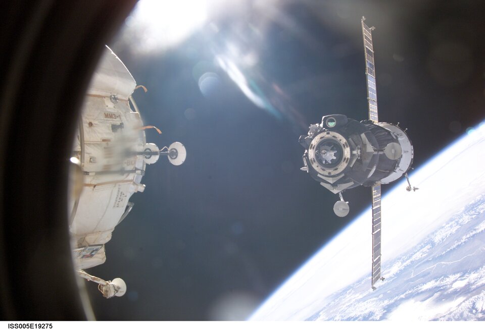 Soyuz leaving the Station