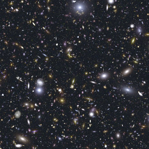 Simulated image of the distant Universe as seen by JWST