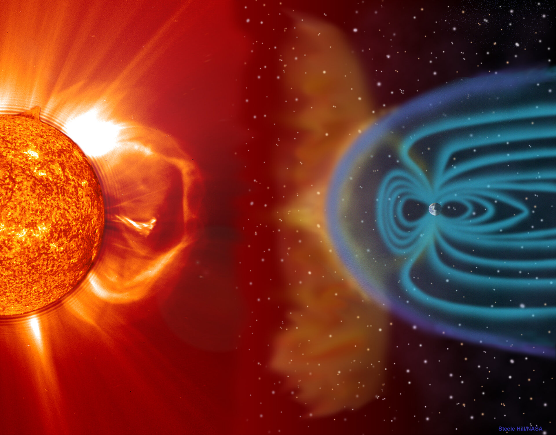 Solar storms sometimes reach Earth