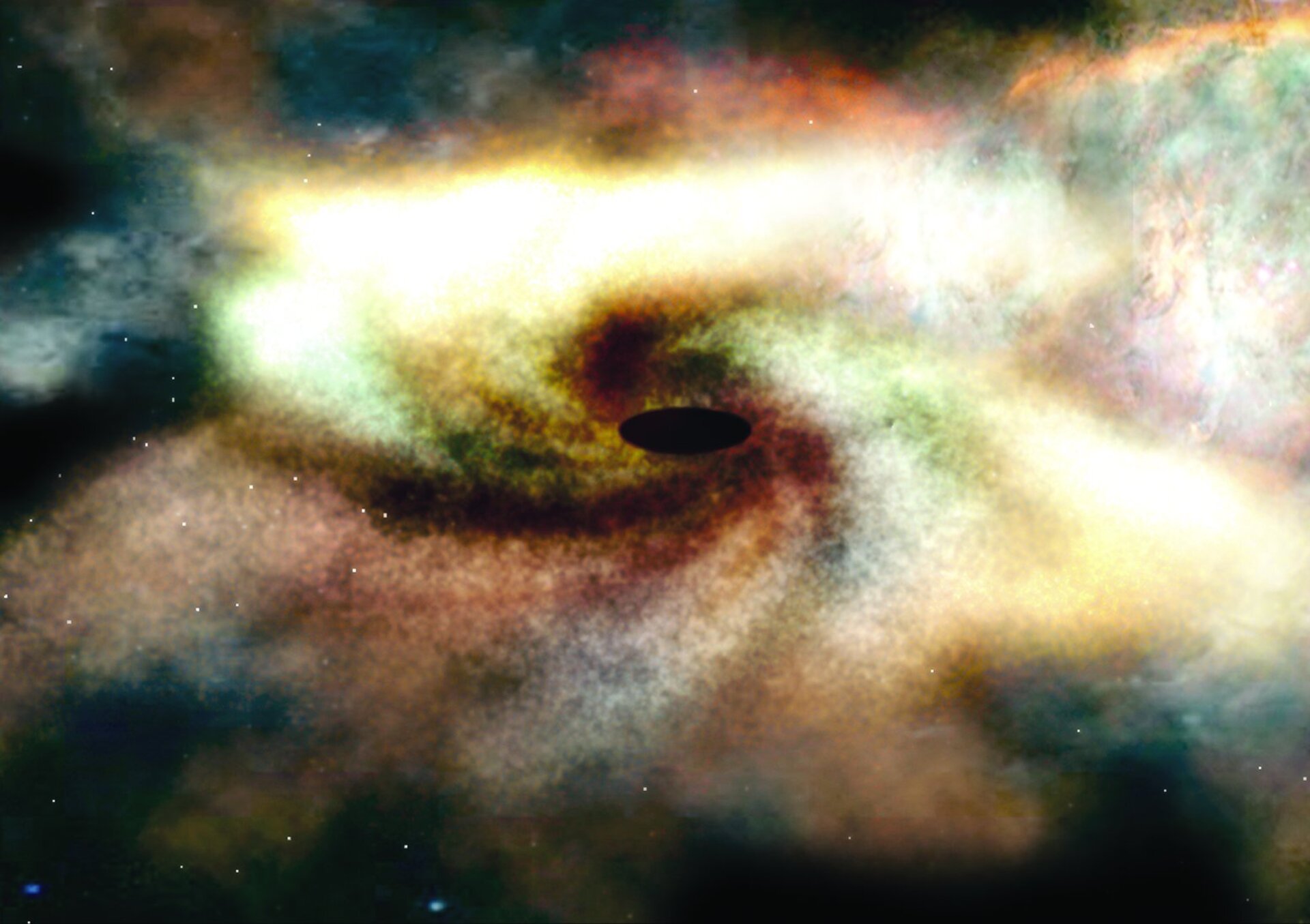 Integral  studies giant black holes hiding in the centres of galaxies
