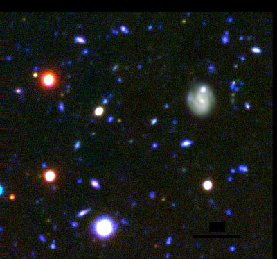VLT image of distant galaxies