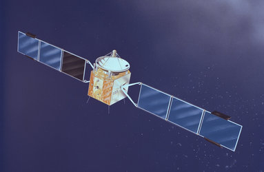 An artist's impression of ESA's Marecs maritime communications satellite