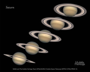 Changing seasons on Saturn