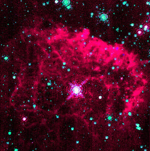 Pistol star, one of the Galaxy's brightest stars in Milky Way's core
