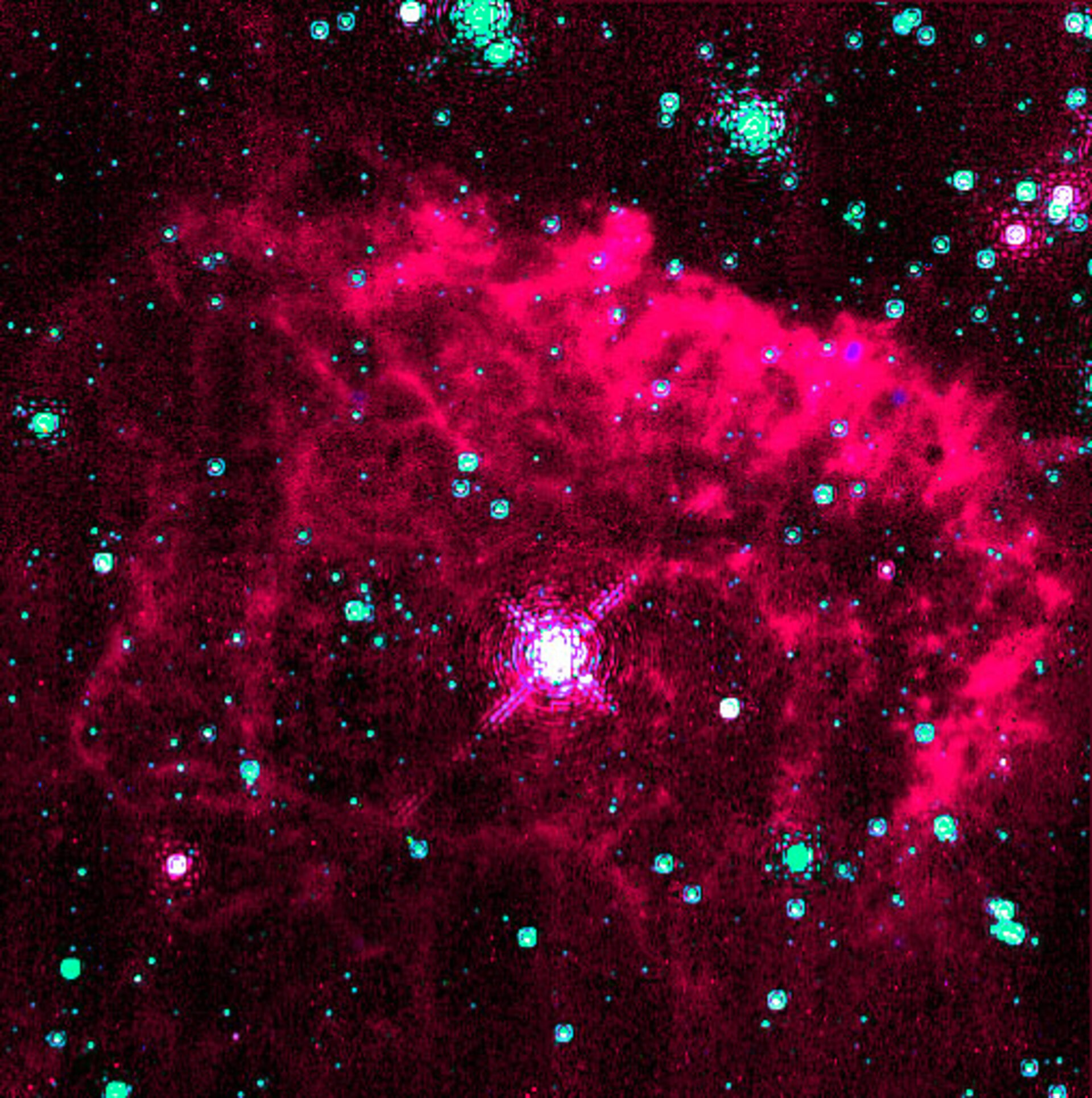 Pistol star, one of the Galaxy's brightest stars in Milky Way's core