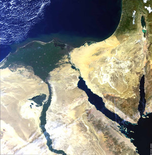 The Nile Delta – MERIS, 1 March 2003