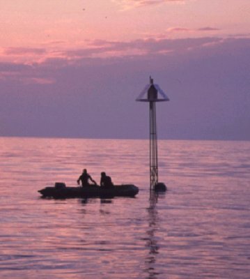 An ESA-developed buoy deployed in the Mediterranean