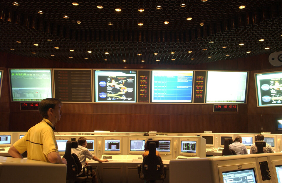 The Main Control room at ESOC