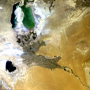 Aral Sea -  MERIS, 17 June 2003