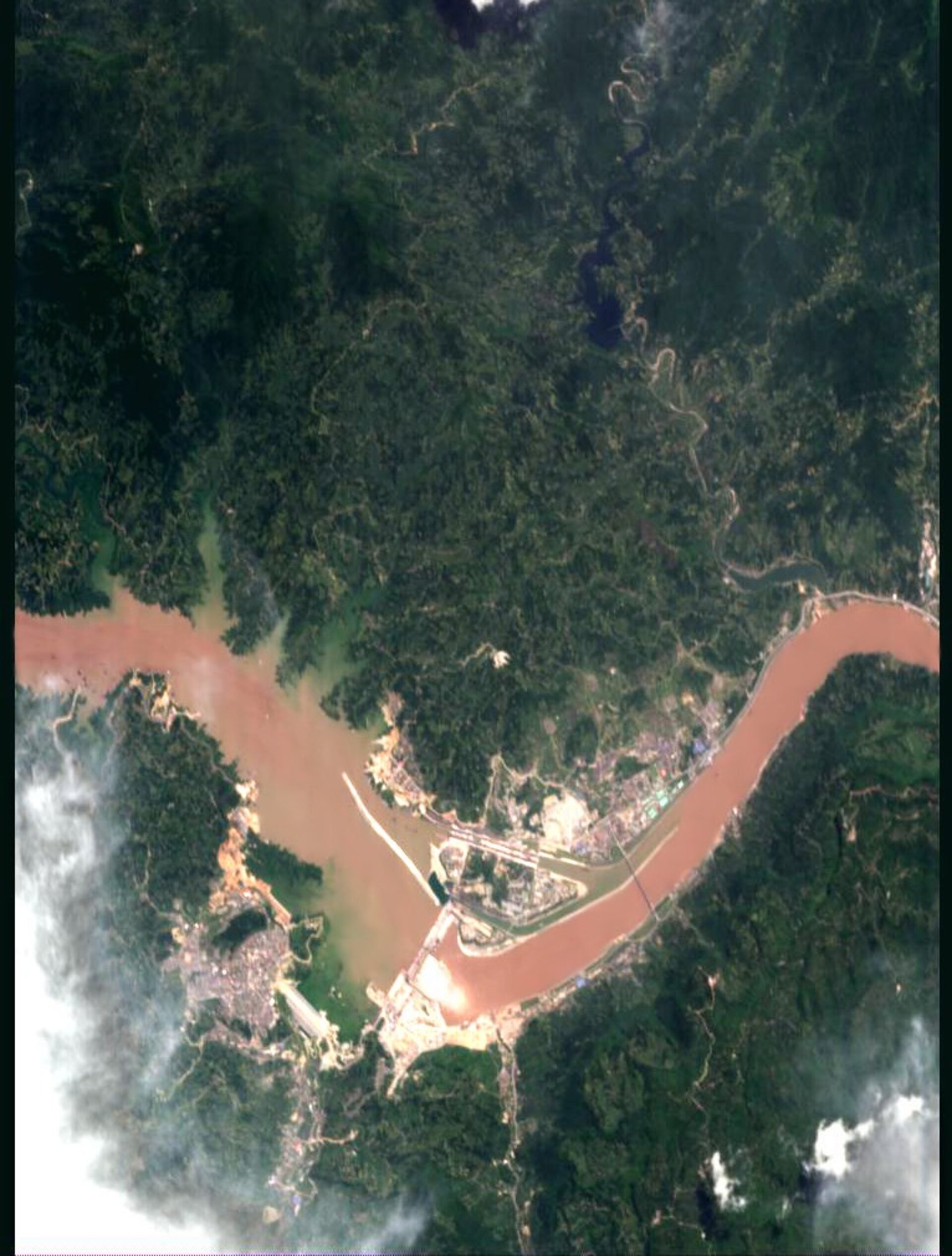 China's Three Gorges dam - CHRIS image, 30 July 2003