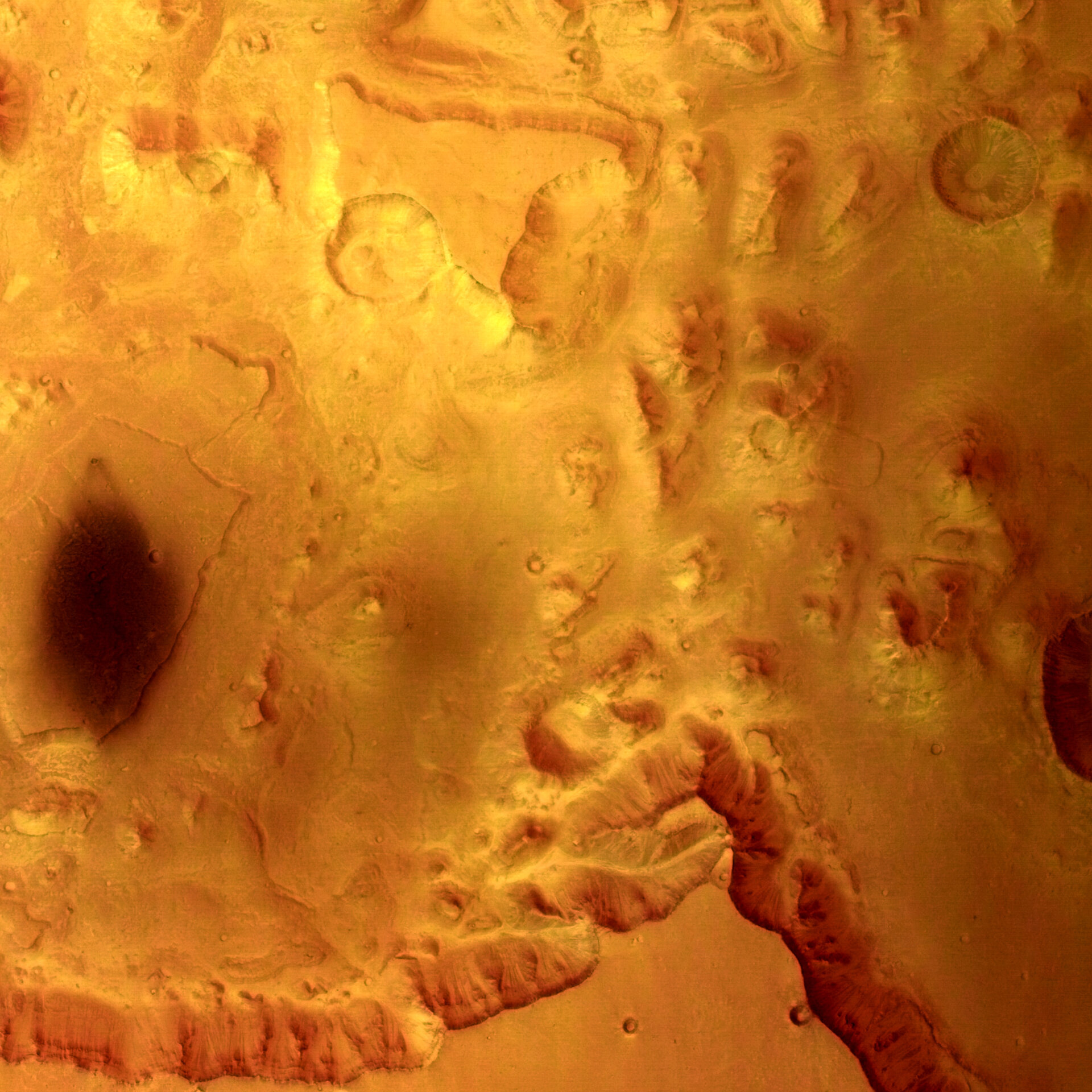 Valles Marineris - HRSC image 14 January 2004