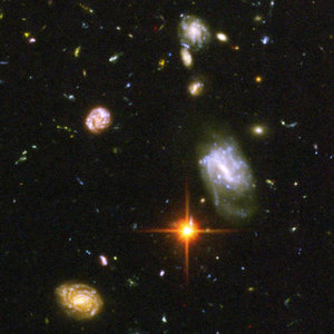 Hubble reveals galactic drama