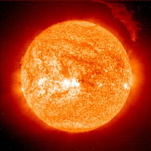SOHO sees eruptive prominence