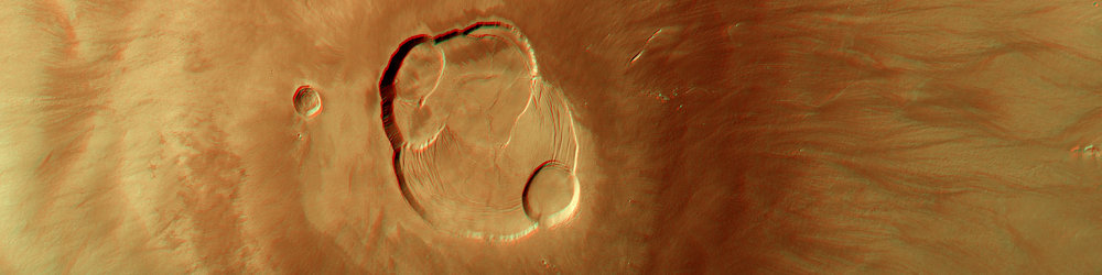 The Olympus Mons on Mars