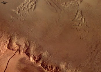 Western flank of Olympus Mons