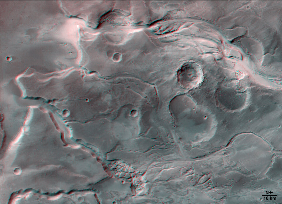 3D  image of Mangala Valles