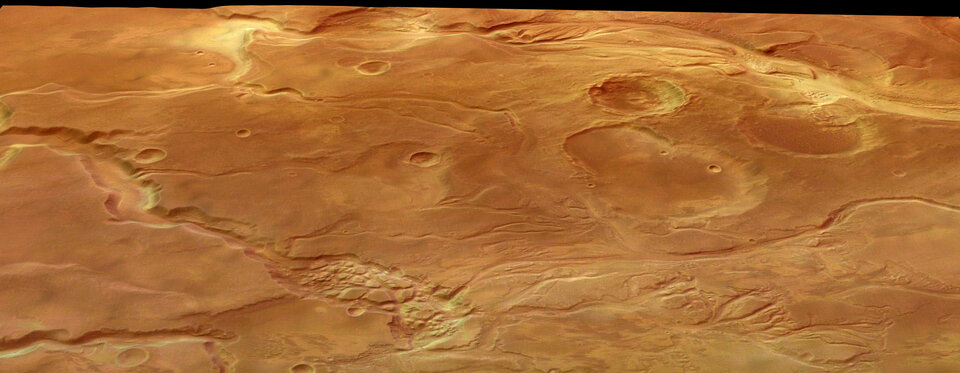 Perspective view of Mangala Valles