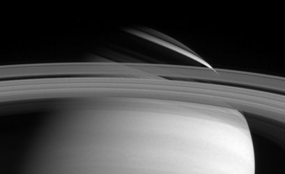 Shadow cast by Saturn's rings