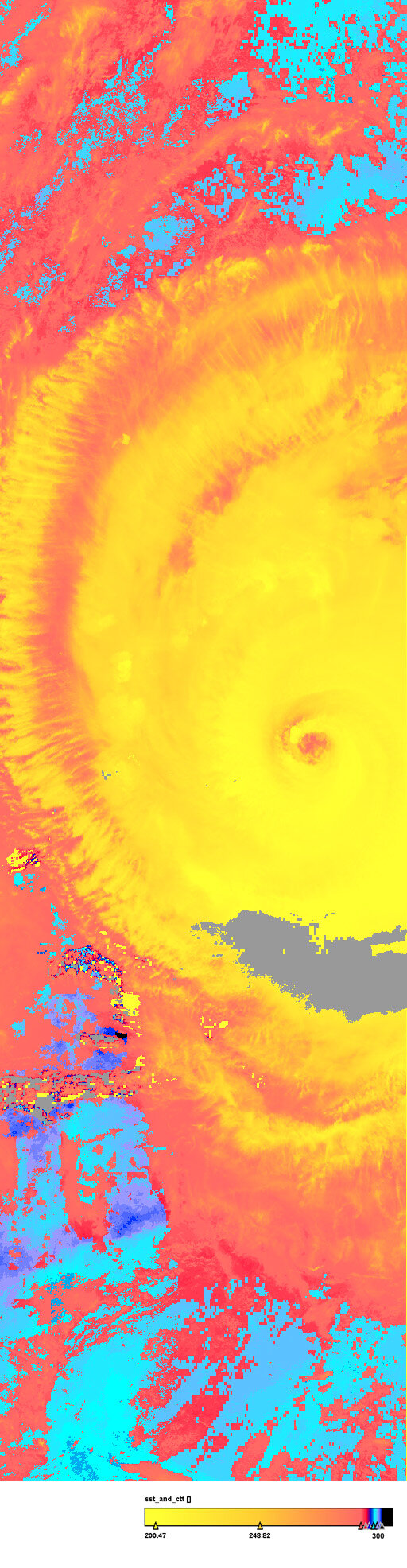 Hurricane Frances seen by AATSR