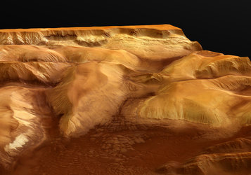 Perspective view of Ophir Chasma, looking north-east