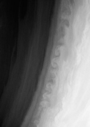 Turbulence in the atmosphere of Saturn